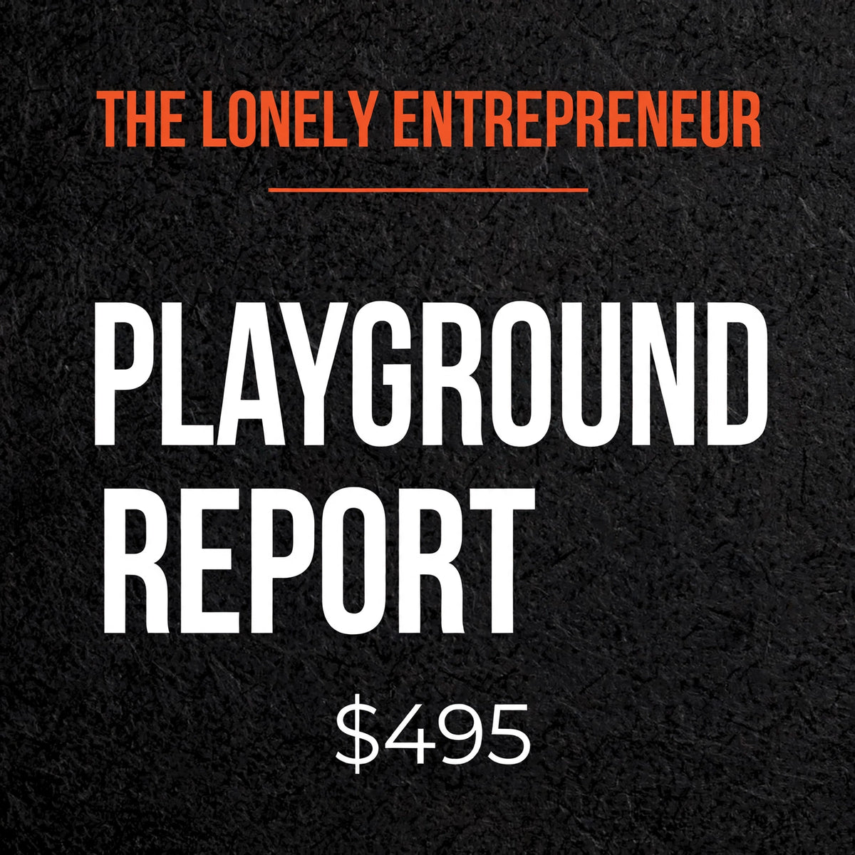 Playground Report